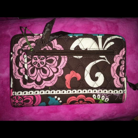 New Very Bradley Turn Lock Wallet and Check Book Cover - Picture 3 of 12